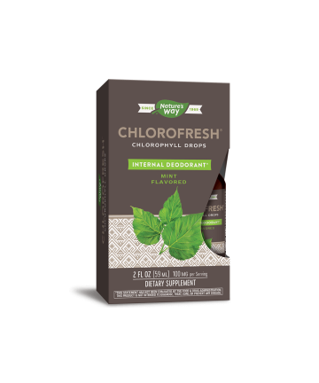 Chlorofresh® Chlorophyll Drops/ Хлорофреш® Хлорофил Капки х 59 ml (без алкохол) с ментов вкус Nature’s Way