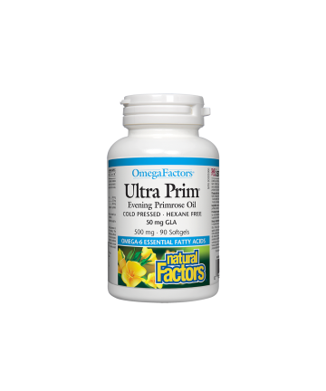 Ultra Prim® Evening Primrose Oil 50 mg GLA/ Вечерна иглика масло 500 mg х 90 софтгел капсули Natural Factors