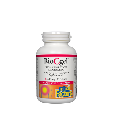 Vitamin C BioCgel™/ Витамин С 500 mg (калциев аскорбат) х 90 софтгел капсули Natural Factors