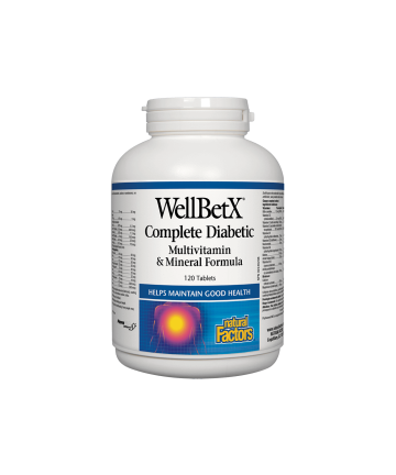 WellBetX® Complete Diabetic/ Мултивитамини за диабетици x 120 таблетки Natural Factors