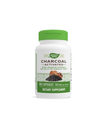 Charcoal Activated/ Активен въглен 280 mg х 100 капсули Nature’s Way