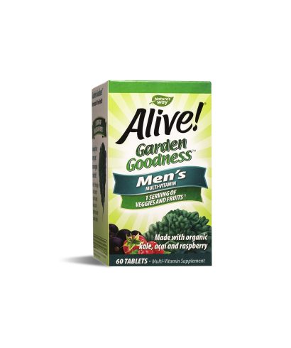 Alive! Garden Goodness™ Men`s Multi-Vitamin/ Алайв! Мултивитамини за мъже х 60 таблетки Nature’s Way