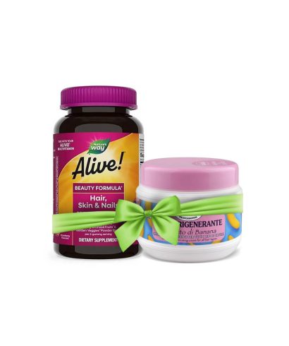 Alive! Hair, Skin & Nails Multivitamin Gummy Premium Formula / Алайв! Коса, кожа и нокти - премиум формула, 60 желирани таблетки Nature’s Way