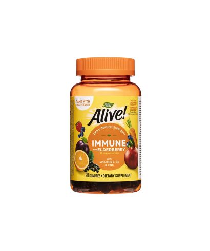Alive! Immune Gummies/ Алайв! Имунна защита x 90 желирани таблетки Nature’s Way