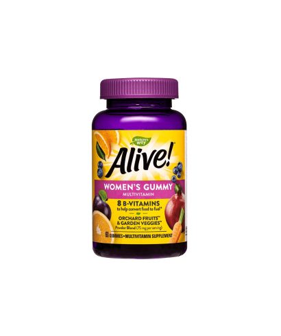 Alive! Womens Gummy Multivitamin / Алайв! Мултивитамини за жени, 60 желирани таблетки Nature’s Way