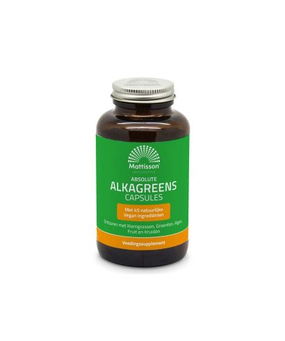 Алкален баланс - АлкаГрийнс - Absolute AlkaGreens, 180 капсули Mattisson Healthstyle