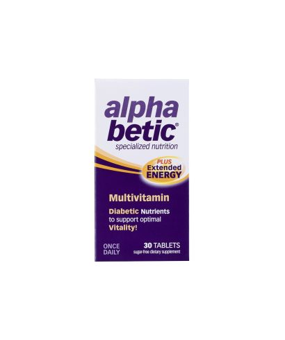 Енергизиращи мултивитамини за диабетици - Alpha betic®, 30 таблетки