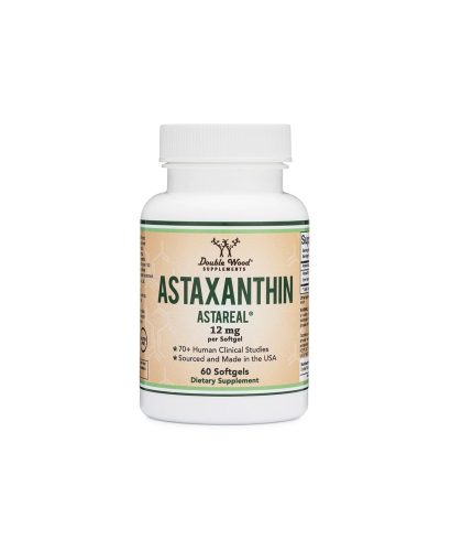 Антиоксидант - Астаксантин (Astaxanthin Astareal), 12 mg х 60 софтгел капсули Double Wood