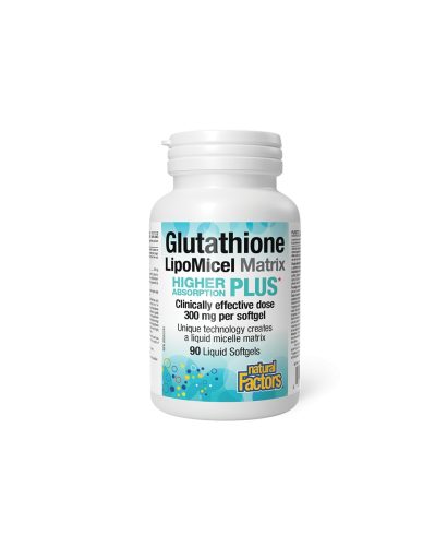 Антиоксидант - Глутатион LipoMicel Matrix, 300 mg x 90 софтгел капсули Natural Factors