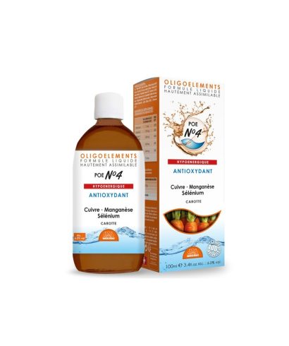 Антиоксидант - Мед, Манган, Селен, Витамин А и Е + екстракт от морков POE N°4, 100 ml Propos’Nature