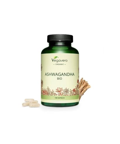 Ashwagandha BIO/ Био Ашваганда, 180 капсули, 100% Vegan Vegavero