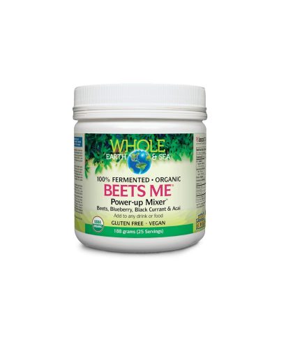 Beets Me™ Power-up Mixer™ Whole Earth & Sea®/ Формула от червено цвекло, боровинки, касис, акай бери x 188 g / 25 дози Natural Factors