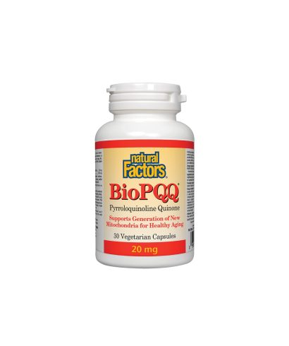BioPQQ®/ Пиролоквинолин квинон 20 mg х 30 капсули Natural Factors