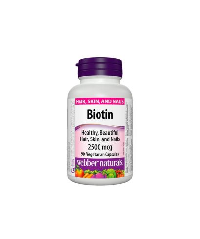 Biotin / Биотин, 2500 µg, 90 капсули Webber Naturals