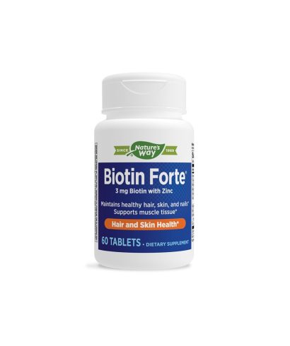 Biotin Forte® - Биотин форте® с цинк, 60 таблетки Nature’s Way