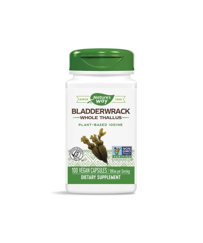 Bladderwrack Whole Thallus/ Кафяви водорасли/ Фукус 580 mg х 100 капсули Nature’s Way