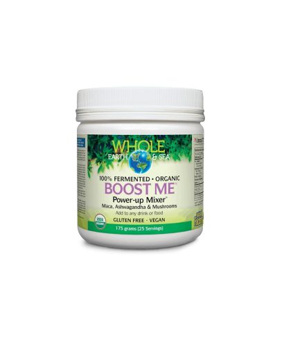 Boost Me™ Power-up Mixer™ Whole Earth & Sea®/ Формула с мака, ашваганда, смес от гъби х 175 g пудра/ 25 дози Natural Factors