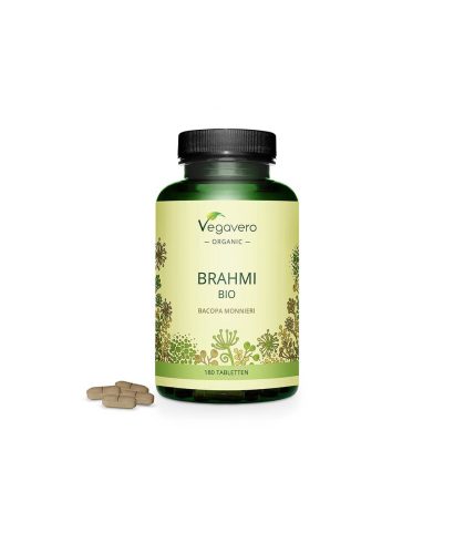 Brahmi BIO – Bacopa Monieri БИО - Брахми – Бакопа Мониери, 180 таблетки Vegavero