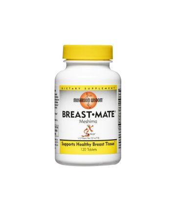 Breast Mate® Meshima / За оптимална функция на млечните жлези, 120 таблетки Mushroom Wisdom