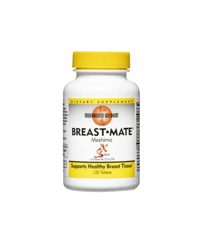 Breast Mate® Meshima / За оптимална функция на млечните жлези, 120 таблетки Mushroom Wisdom
