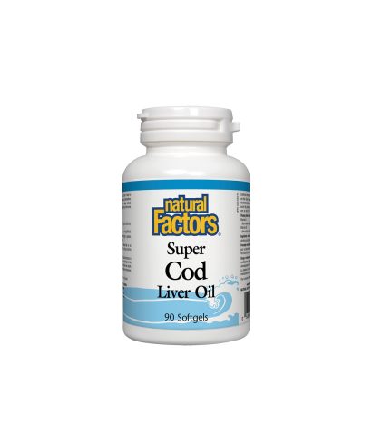 Super Cod Liver Oil/ Черен дроб на треска (масло) 1100 mg х 90 софтгел капсули Natural Factors