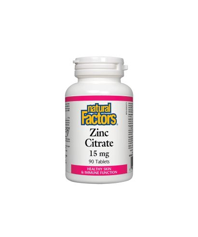 Zinc Citrate/ Цинк (цитрат) 15 mg x 90 таблетки Natural Factors