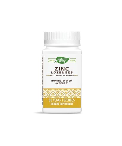 Zinc Lozenges/ Цинк с Ехинацея и Витамин С х 60 таблетки за смучене Nature’s Way