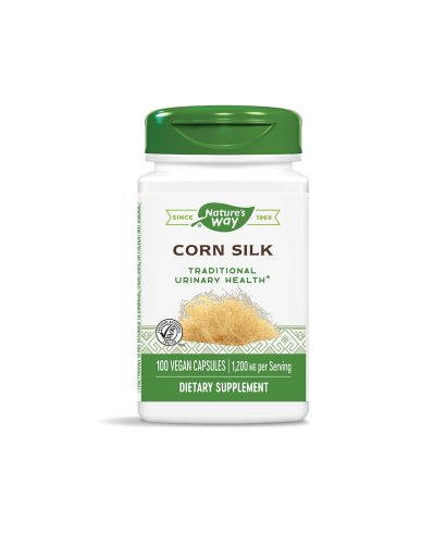 Диуретик за бъбречно здраве - Царевична коса - Corn Silk 400 mg, 100 капсули Nature’s Way