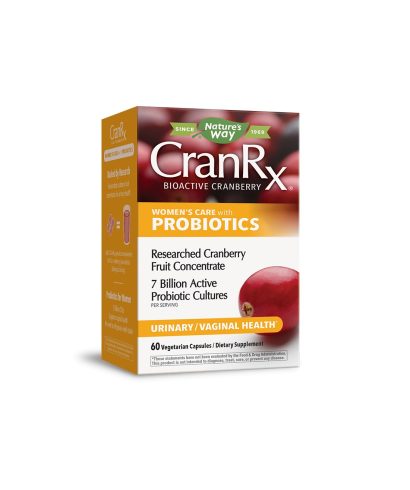 CranRx® Women`s Care with probiotics с червена боровинка + 7 млрд. акт. пробиотици х 60 капсули Nature’s Way