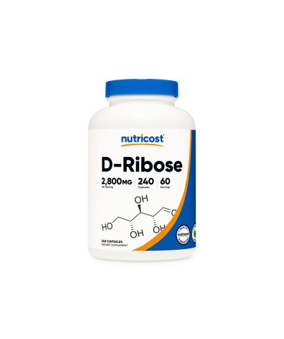 Енергия и издръжливост - Д-Рибоза, 2800 mg/240 капсули D-Ribose Nutricost