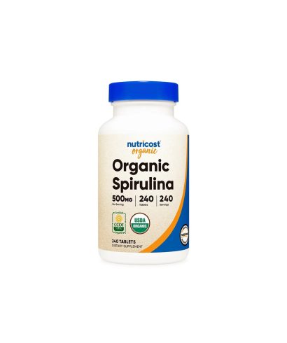 Детоксикация и имунитет - Спирулина organic, 240 таблетки Nutricost