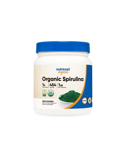 Детоксикация и имунитет - Спирулина Organic, 454 g прах Nutricost