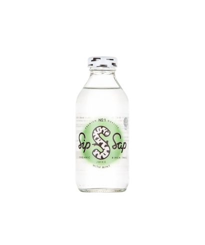 Детоксикация и тонус - Био брезов сок с вкус на мента, 330 ml
