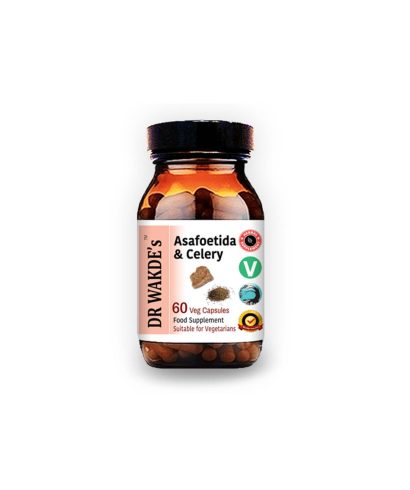 Асафетида и Целина (Asafoetida & Celery) - успокоява храносмилателната и нервната система, 60 капсули