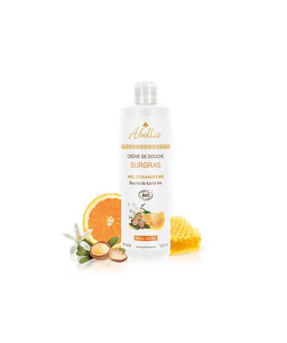 Душ крем за тяло Surgas с портокалов цвят, мед и масло от ший, 400 ml