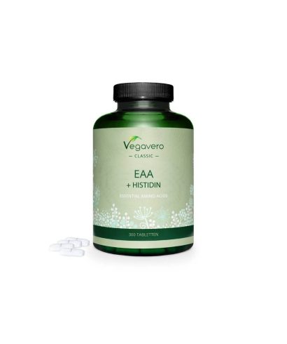 EAA+ Histidin/ Есенциални аминокиселини + Хистидин, 300 таблетки, 100% Vegan Vegavero