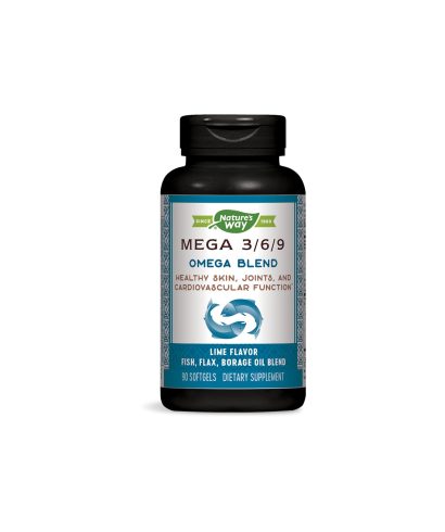 Mega 3/6/9 Omega Blend/ Омега 3/6/9, 90 софтгел капсули Nature’s Way