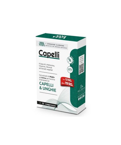 Формула за Коса, Кожа и Нокти - Sanavita Capelli, 30 таблетки