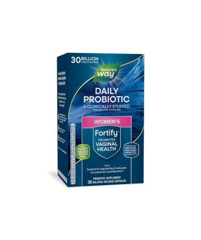 Fortify™ Womens Probiotic+ Prebiotics / Пробиотик за жени, 30 милиарда активни пробиотици, 30 капсули със забавено освобождаване Nature’s Way