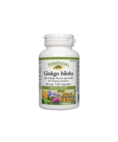 Ginkgo Biloba/ Гинко Билоба 60 mg х 120 капсули Natural Factors