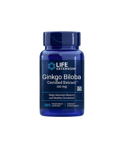 Ginkgo Biloba Certified Extract™ / Гинко билоба 120 mg х 365 капсули