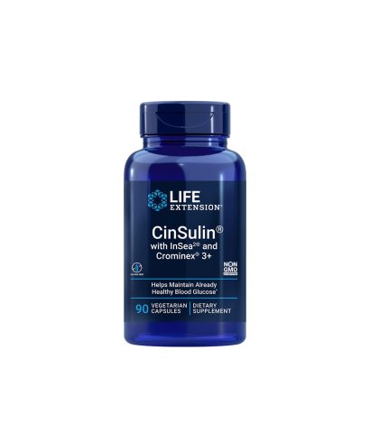 Глюкозен метаболизъм - CinSulin with InSea2 and Crominex®3+, 90 капсули