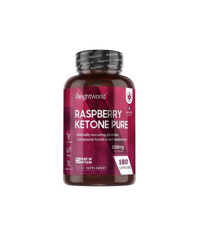 Горене на мазнини - Малинови кетони, 1200 mg х180 капсули Weight Worl