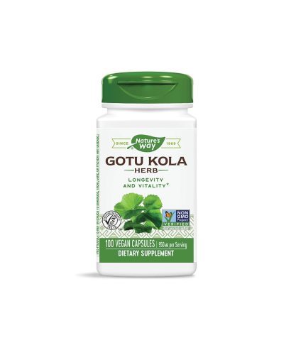 Студени крайници, кръвообращение - Готу Кола, 475 mg, 100 капсули Nature’s Way