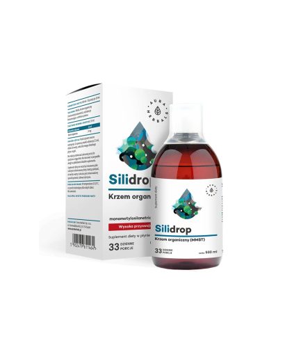 Грижа за косата, кожата и ноктите - Органичен Силиций - Silidrop, 5 mg х 500 ml Aura Herbals