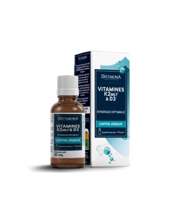 Грижа за костите - Витамин D3+ K2, 20 ml капки