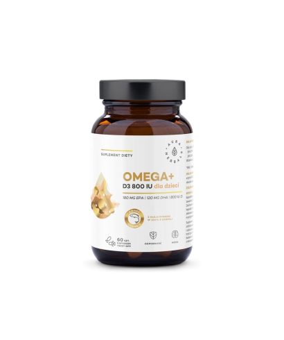 Грижа за мозъка и костите - Омега-3 500 mg + Витамин D3 800 IU, 60 капсули