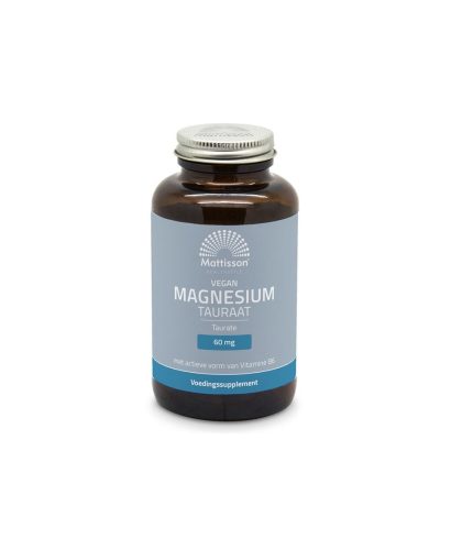 Грижа за мускулите и сърцето - Магнезий (таурат), 120 капсули Mattisson Healthstyle