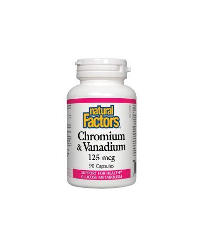 Chromium & Vanadium/ Хром & Ванадий х 90 капсули Natural Factors