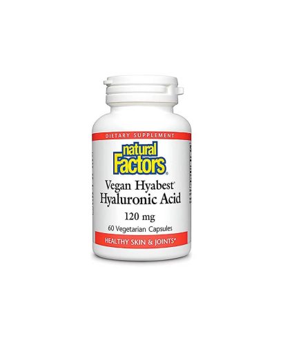 Хиалуронова киселина Hyabest® - За кожата и ставите, 120 mg, 60 капсули Natural Factors